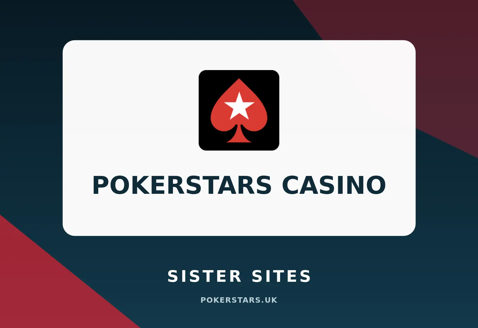 PokerStars Casino Sister Sites