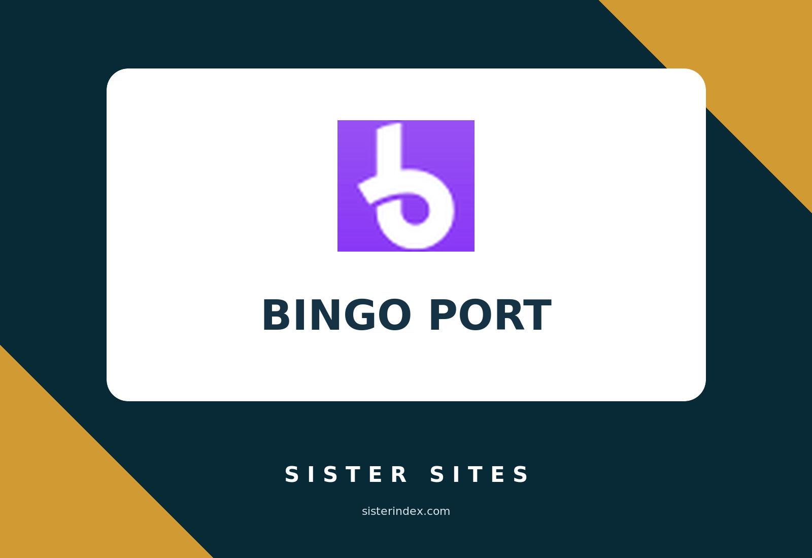 casino sister sites guide and operator relationship checks on Bingo Port Sister Sites