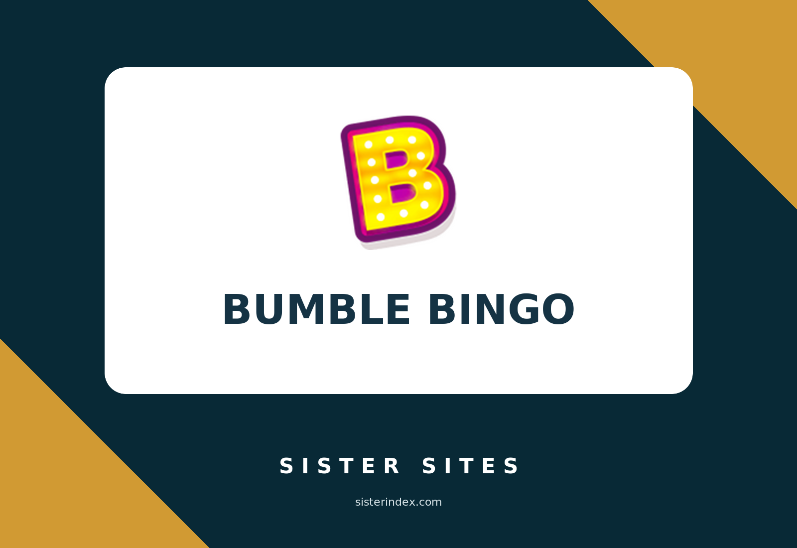 casino sister sites guide and operator relationship checks on Bumble Bingo Sister Sites