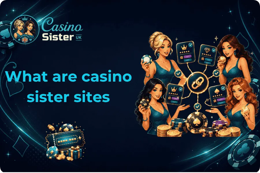 Casino sister sites guide graphic explaining related casino brands