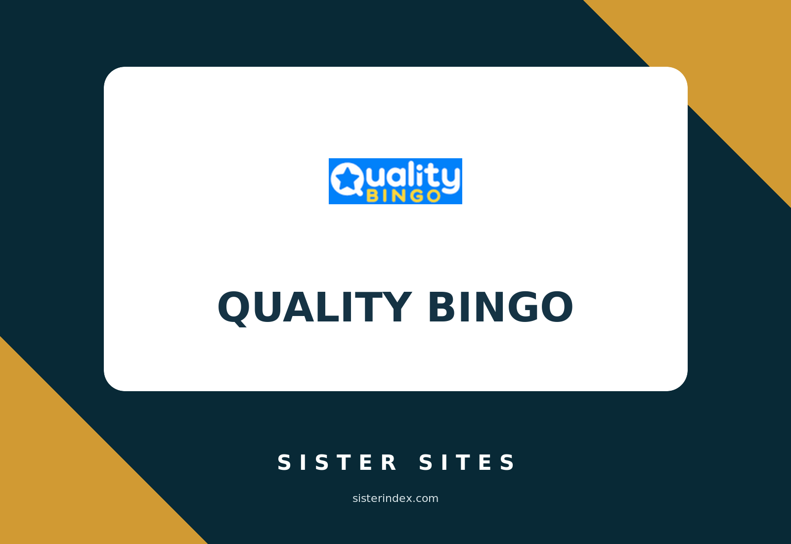 casino sister sites guide and operator relationship checks on Quality Bingo Sister Sites